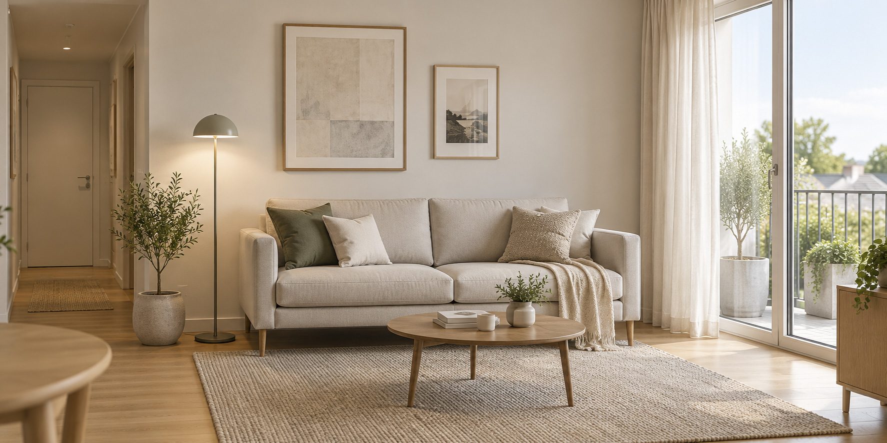 Sofa für kleines Wohnzimmer: Masse, die passen